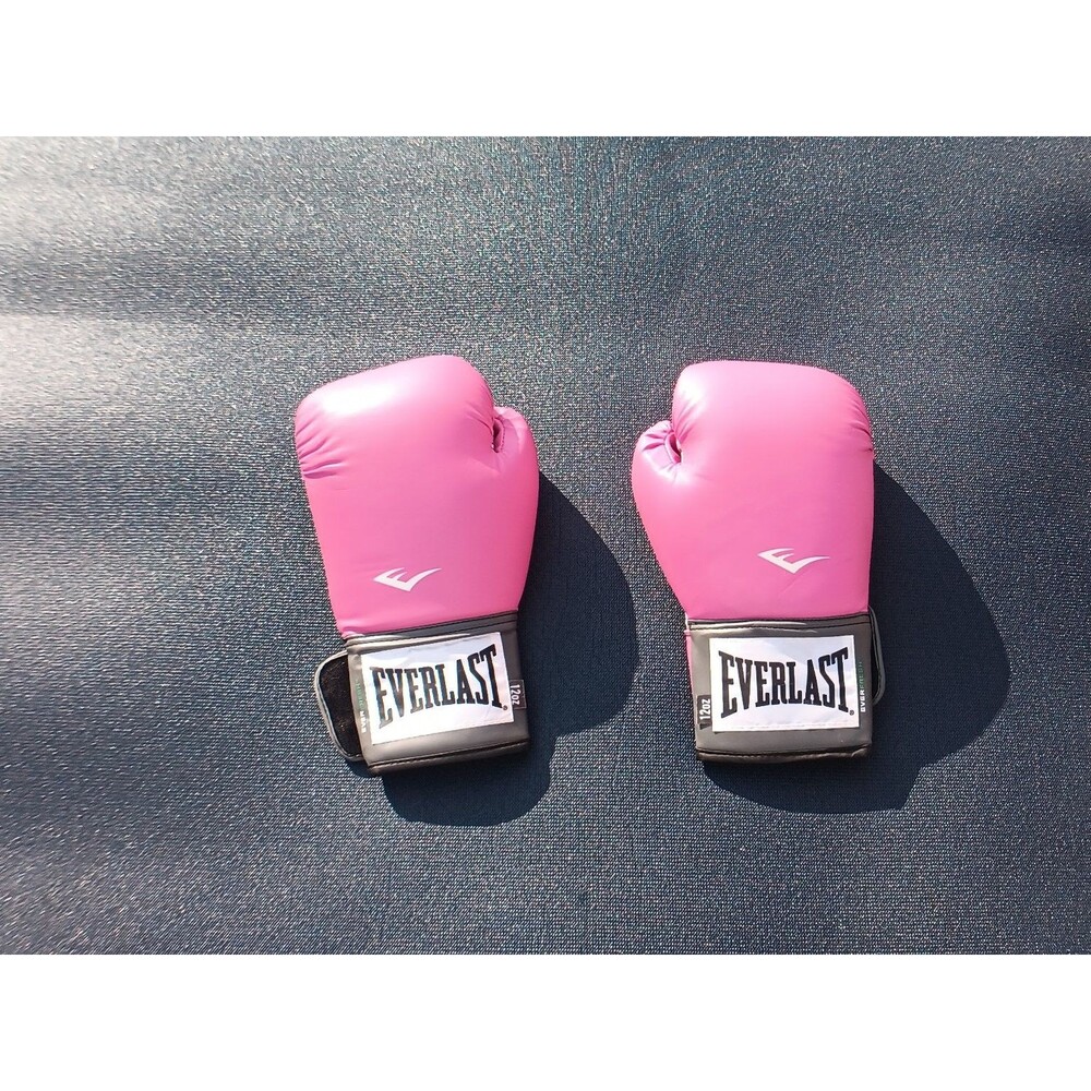 Everlast Pink 12oz Boxing Gloves Training Sparring Punch Bag MMA Kickboxing
